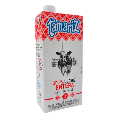 LECHE ENTERA NATURA TAMARIZ 1 L PIEZA