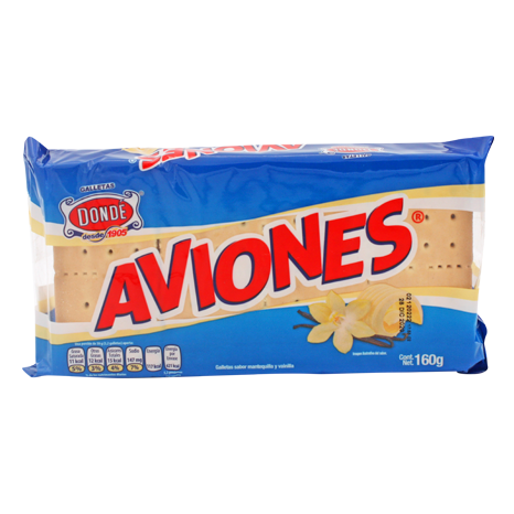 GALLETAS AVIONES DONDE 160 G PIEZA