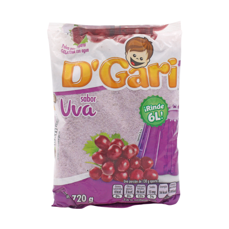 GELATINA UVA D GARI 720 G PIEZA