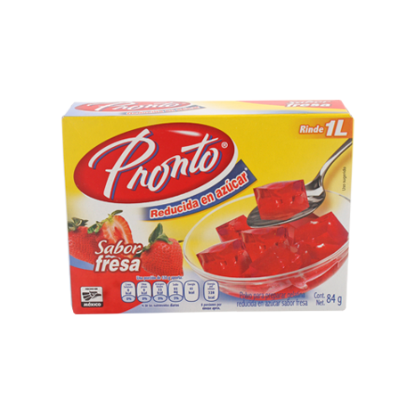 GELATINA FRESA PRONTO 84 G PIEZA