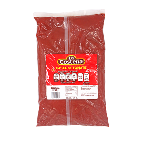 PASTA DE TOMATE LA COSTEÑA BOLSA 3 K PIEZA
