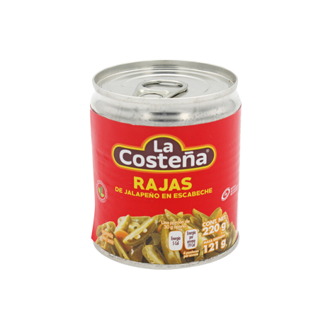 CHILE RAJAS LA COSTEÑA 220 G PIEZA