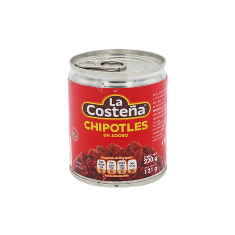 CHILE CHIPOTLE ADOBADOS LA COSTEÑA 220 G PIEZA