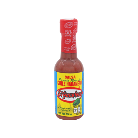 SALSA HABANERA ROJA EL YUCATECO 150 ML PIEZA