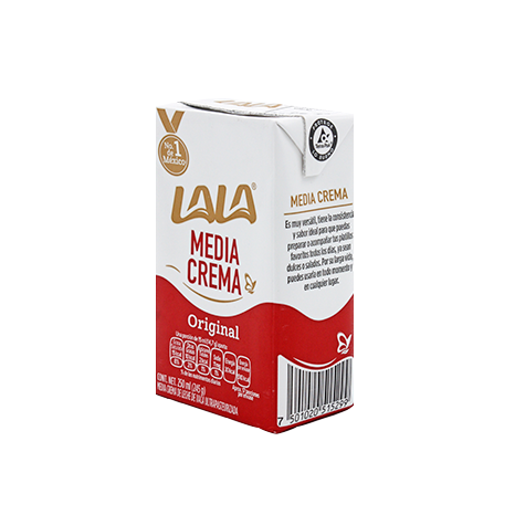 MEDIA CREMA LALA 250 ML PIEZA