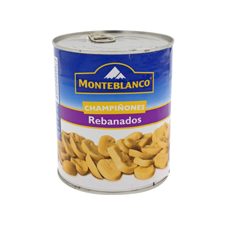 CHAMPIÑON REBANADOS MONTE BLANCO 800 G PIEZA