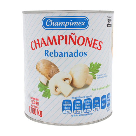 CHAMPIÑON REBANADO CHAMPIMEX 2.835 K PIEZA