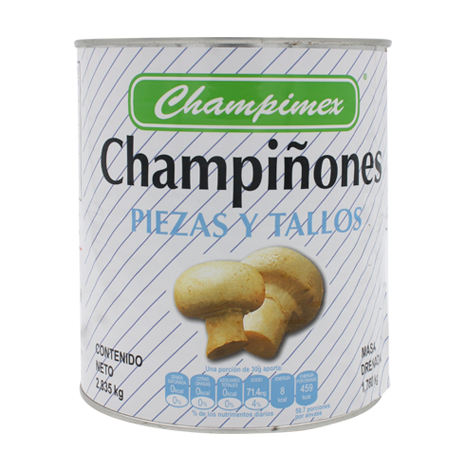 CHAMPIÑON EN TROZOS CHAMPIMEX 2.8 K PIEZA