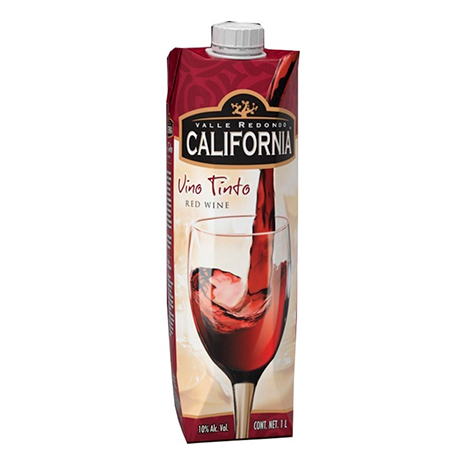 VINO CALIFORNIA TINTO TETRABRICK 946 ML PIEZA