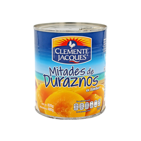DURAZNO EN MITADES CLEMENTE JACQUES 820 G PIEZA