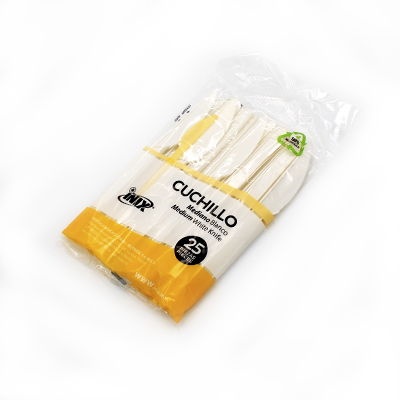 CUCHILLO MEDIANO BLANCO INIX 25 PIEZAS