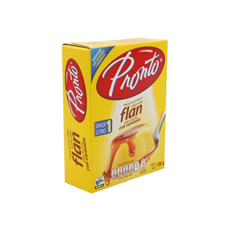 FLAN DE CARAMELO PRONTO DE 136 G PIEZA