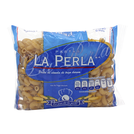 PASTA CODO GRANDE LISO LA PERLA 200 G