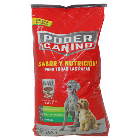 ALIMENTO PARA PERRO PODER CANINO 25 K PIEZA