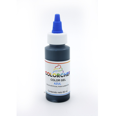 COLOR EN GEL AZUL COLORCHEF 60 GR PIEZA