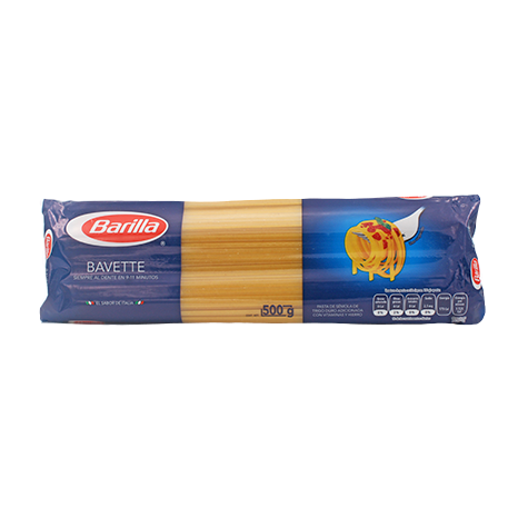 PASTA BAVETTE BARILLA 500 G PIEZA